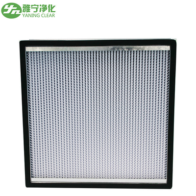 Filtr powietrza z włókna szklanego Głęboko plisowany filtr HEPA z ramą SS / aluminiowym separatorem