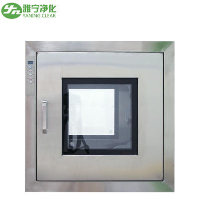 YANING ISO Cleanroom Pass Box Static Pass Box ze stali nierdzewnej z wbudowanymi drzwiami