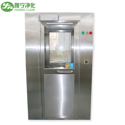YANING Factory Cleanroom Prysznic powietrzny ze stali nierdzewnej Prysznic powietrzny z pojedynczymi drzwiami skrzydłowymi