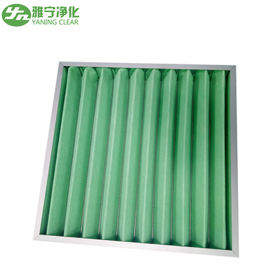 Materiał z włókna syntetycznego G4 Filtr panelowy plisowany 595x595x46mm Aluminiowa rama