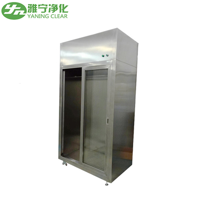 Sliding Door HEPA Stainless Steel Wardrobe Laminar Air Flow Garment Cabinet dla sklepów spożywczych