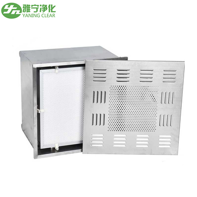 Skrzynka filtracyjna Hepa ze stali nierdzewnej ULPA Clean Room 660 * 660 * 400 mm Wymiar zewnętrzny