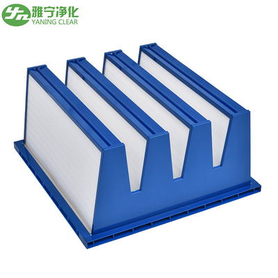Plastikowa ramka V Bank Pocket Air Filter H10 Filtr Hepa o dużej objętości powietrza