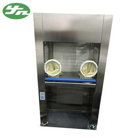 Zamknięta pozioma ławka laminarna do czyszczenia 220 V 50 Hz z gumowymi rękawicami operacyjnymi